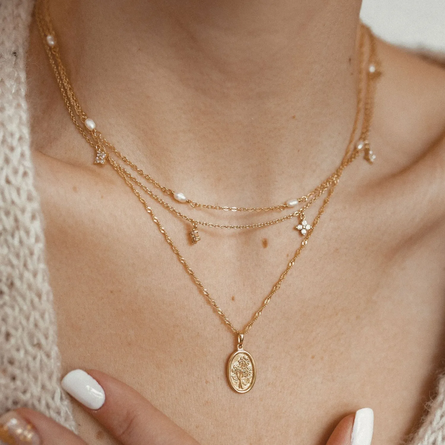 Necklace Sets | Hey Happiness Naturliebhaber Ketten Set Sterlingsilber