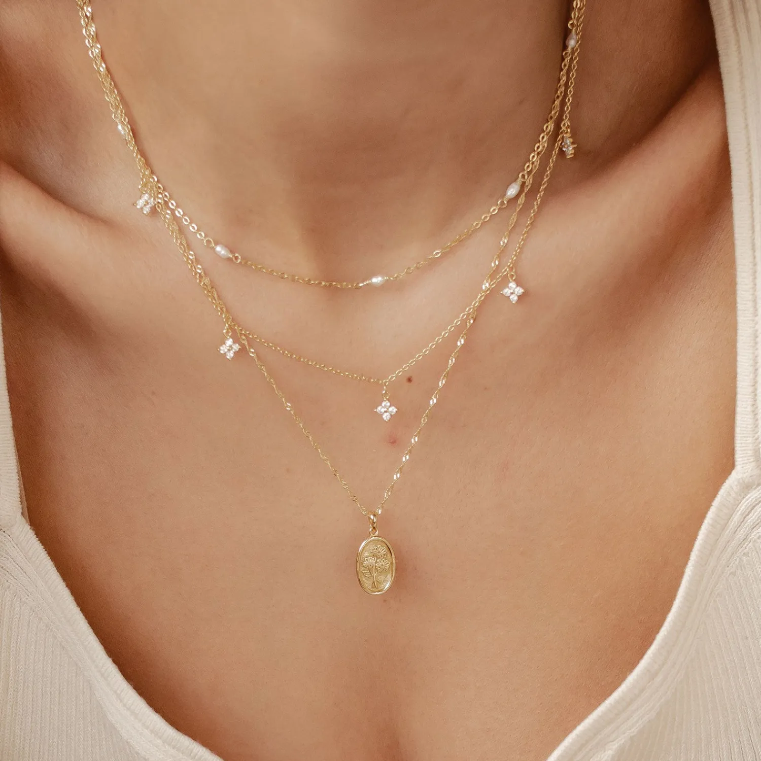 Necklace Sets | Hey Happiness Naturliebhaber Ketten Set Sterlingsilber