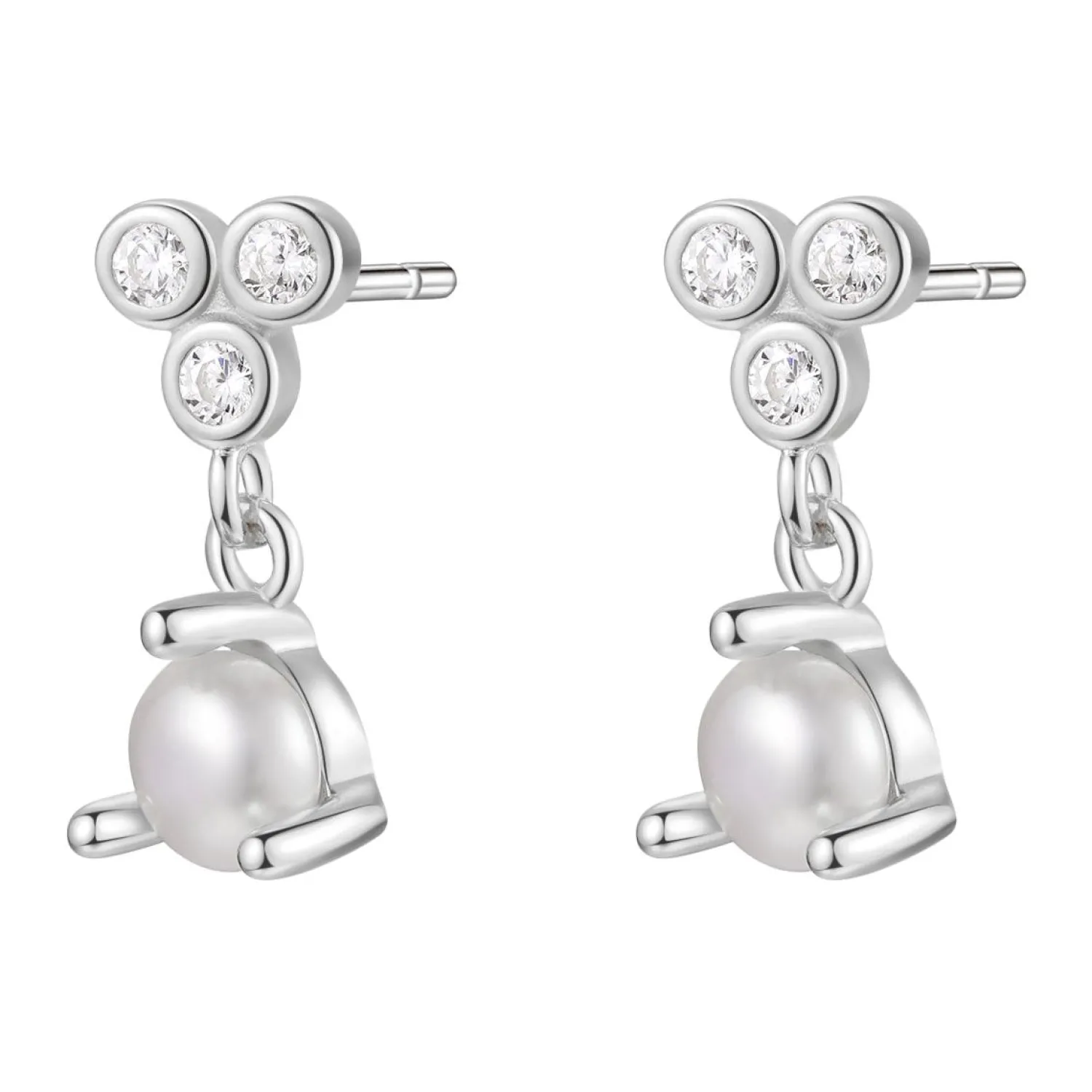 Ohrstecker | Perlenohrringe | Hey Happiness Nest Perlenohrstecker Sterlingsilber Silver