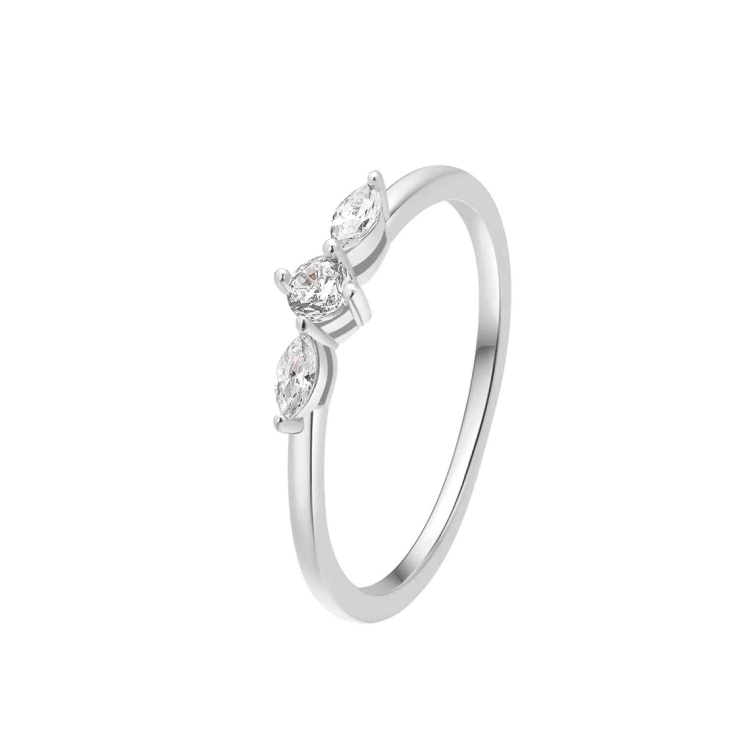 Schlichte Ringe | Hey Happiness Nexus Schmaler Ring Sterlingsilber Silver