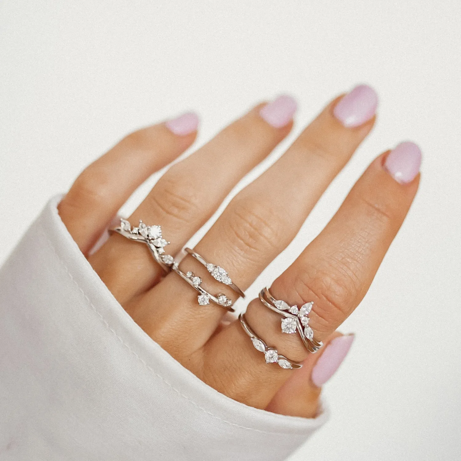 Schlichte Ringe | Hey Happiness Nexus Schmaler Ring Sterlingsilber Silver