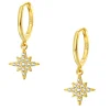 Huggie Ohrringe | Hey Happiness Nordstern Huggies Creolen Sterlingsilber in Gold