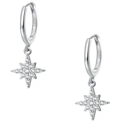 Huggie Ohrringe | Hey Happiness Nordstern Huggies Creolen Sterlingsilber Silver