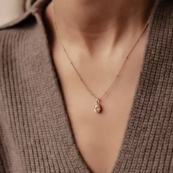 Filigrane Ketten | Hey Happiness November Topas Geburtsstein Halskette Sterlingsilber