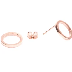 Ohrstecker | Hey Happiness Offene Kreis Ohrstecker Rose Gold