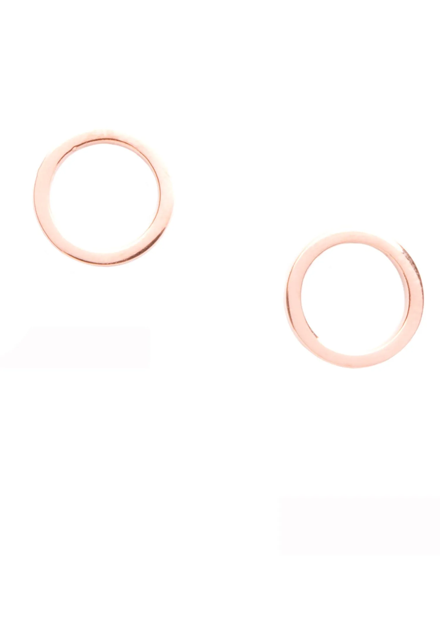 Ohrstecker | Hey Happiness Offene Kreis Ohrstecker Rose Gold