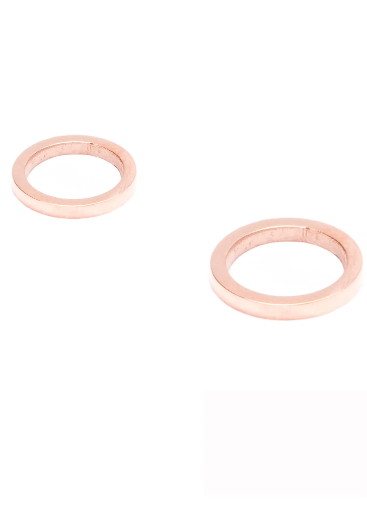 Ohrstecker | Hey Happiness Offene Kreis Ohrstecker Rose Gold