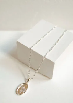 Filigrane Ketten | Hey Happiness Oval Rose Anhänger Kette Sterlingsilber Silver