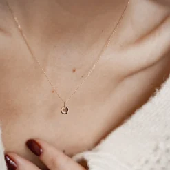 Filigrane Ketten | Hey Happiness Ovala Anhänger Kette 14K Gold