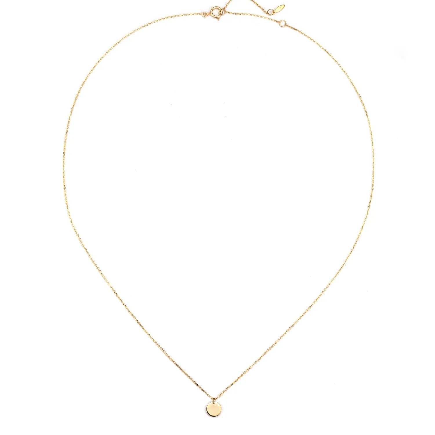 Filigrane Ketten | Hey Happiness Ovala Anhänger Kette 14K Gold