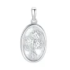 Anhänger | Hey Happiness Ovaler Anhänger mit Gänseblümchen Sterlingsilber Silver