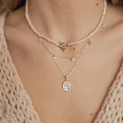 Anhänger | Hey Happiness Ovaler Anhänger mit Gänseblümchen Sterlingsilber Silver