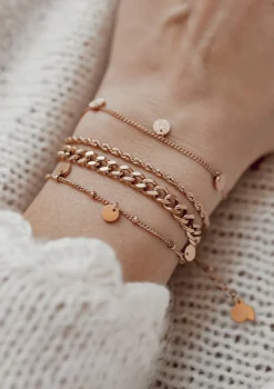 Ketten Armbänder | Hey Happiness Panzerarmband Großgliedrig in Rosegold Rose Gold