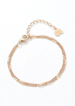 Ketten Armbänder | Hey Happiness Panzerkette Armband Zweireihig in Rosegold Rose Gold