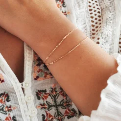 Ketten Armbänder | Hey Happiness Panzerkette Armband Zweireihig in Rosegold Rose Gold