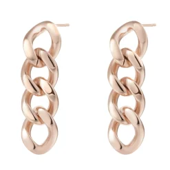 Ohrstecker | Hey Happiness Panzerkette Ohrringe Chunky Chain in Rosegold Rose Gold
