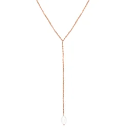 Lariat Necklaces | Perlenketten | Hey Happiness Perle Anhänger Lariat Halskette aus Sterlingsilber