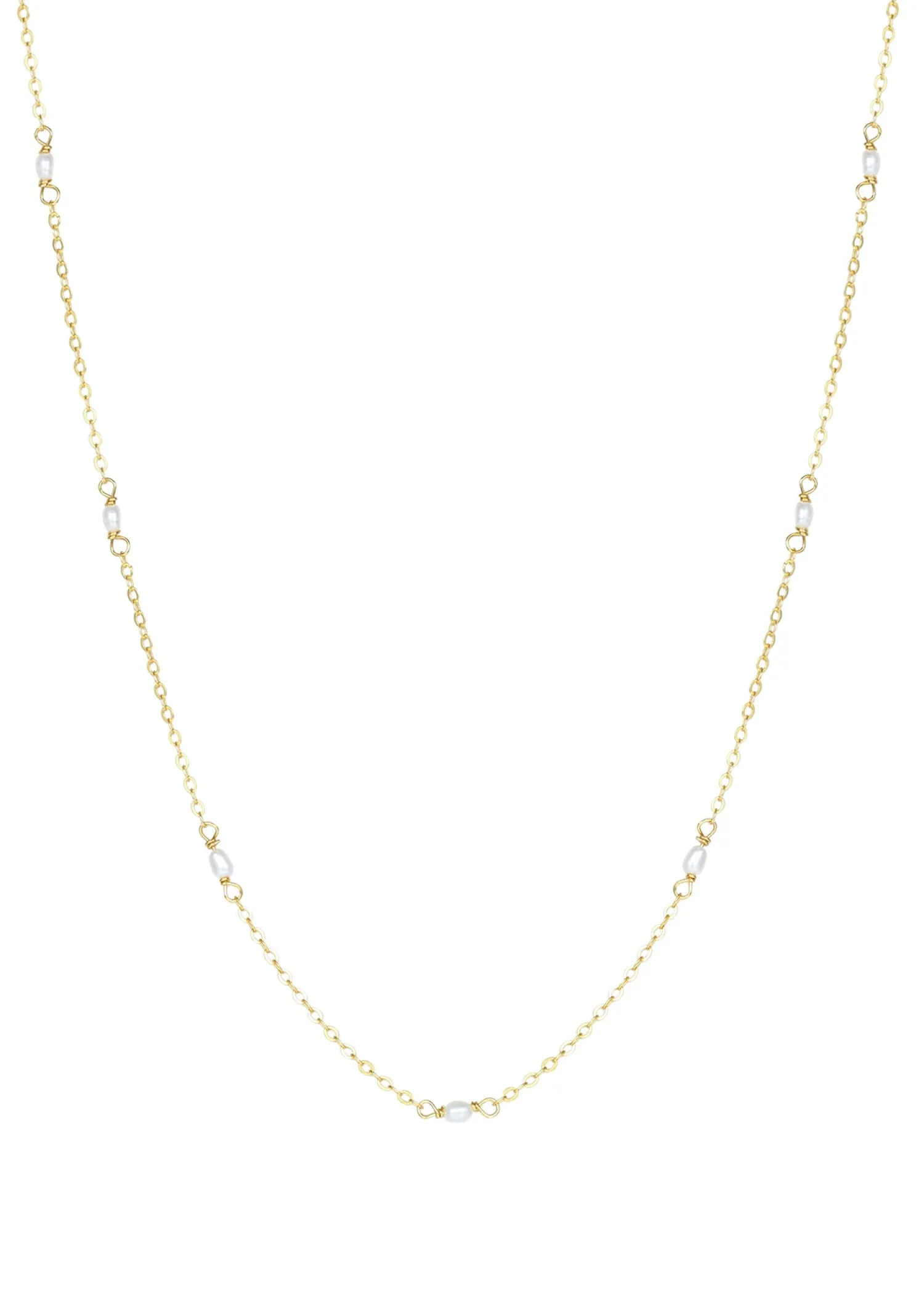 Necklace Sets | Choker Ketten | Hey Happiness Perle Ketten Set Sterlingsilber in Gold