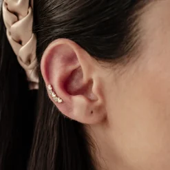 Piercings | Ohrstecker | Hey Happiness Perlmutt Herz Ohrpiercing Sterlingsilber