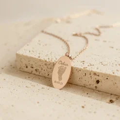 Anhänger | Hey Happiness Personalisierte Kette Handabdruck und Fußabdruck