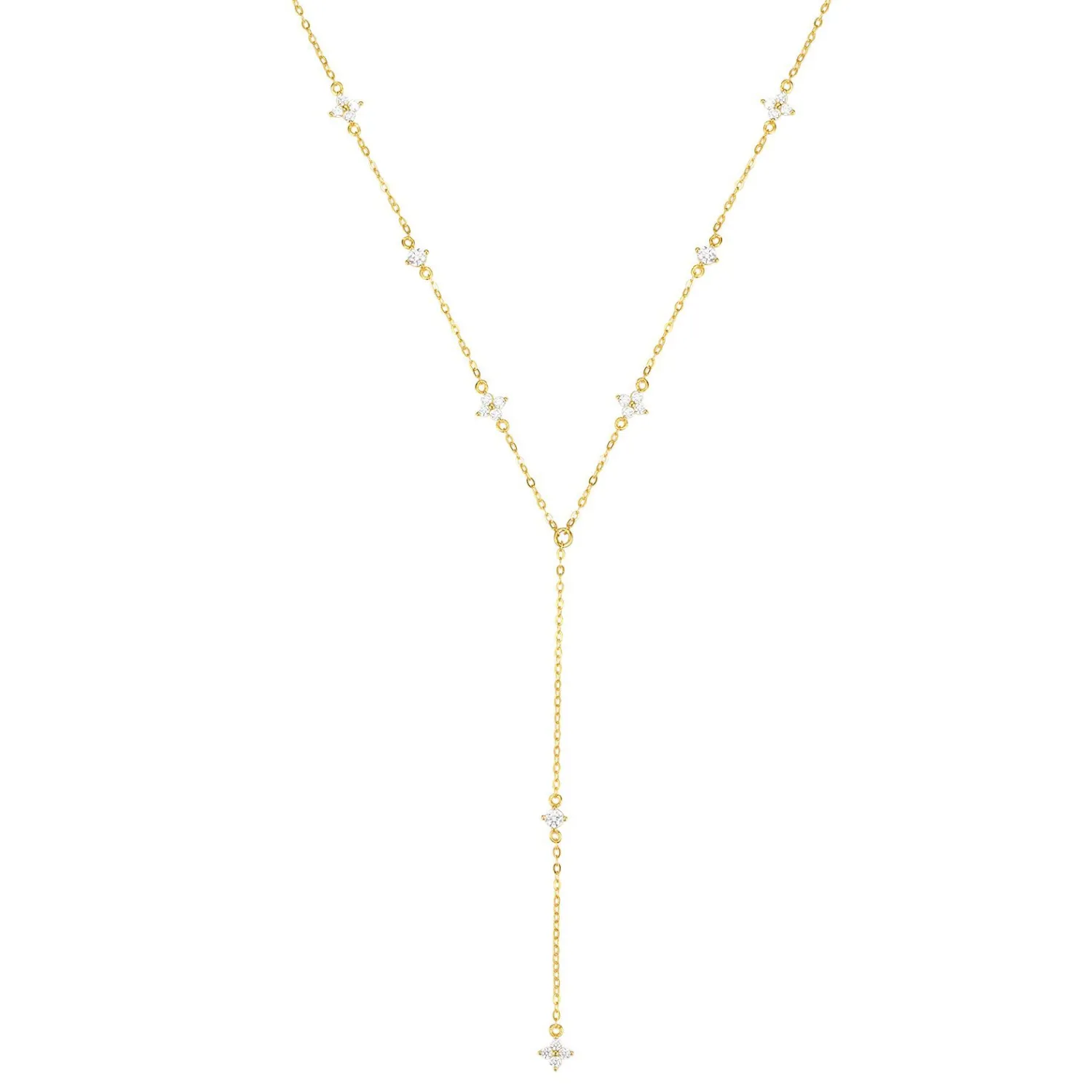 Lariat Necklaces | Filigrane Ketten | Hey Happiness Posy Y Kette Sterlingsilber Gold