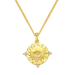 Filigrane Ketten | Hey Happiness Protection Kette mit Anhänger aus Sterlingsilber