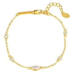 Charm Armbänder | Hey Happiness Radiant Armband Vergoldet Sterlingsilber