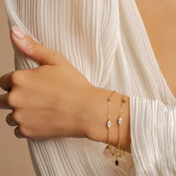 Charm Armbänder | Hey Happiness Radiant Armband Vergoldet Sterlingsilber