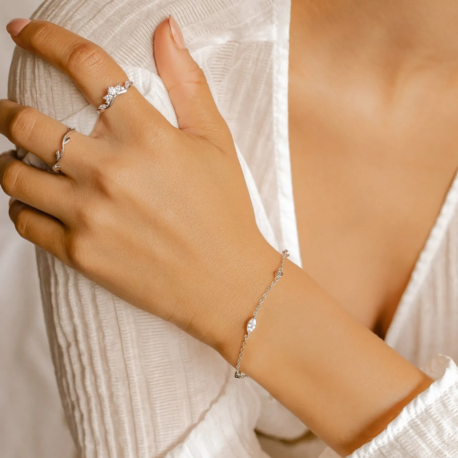Charm Armbänder | Hey Happiness Radiant Armband Vergoldet Sterlingsilber
