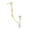 Ohrstecker | Hey Happiness Radiant Doppel Ohrstecker Sterlingsilber Gold