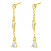 Ohrstecker | Hey Happiness Radiant Drop Ohrringe Sterlingsilber Gold