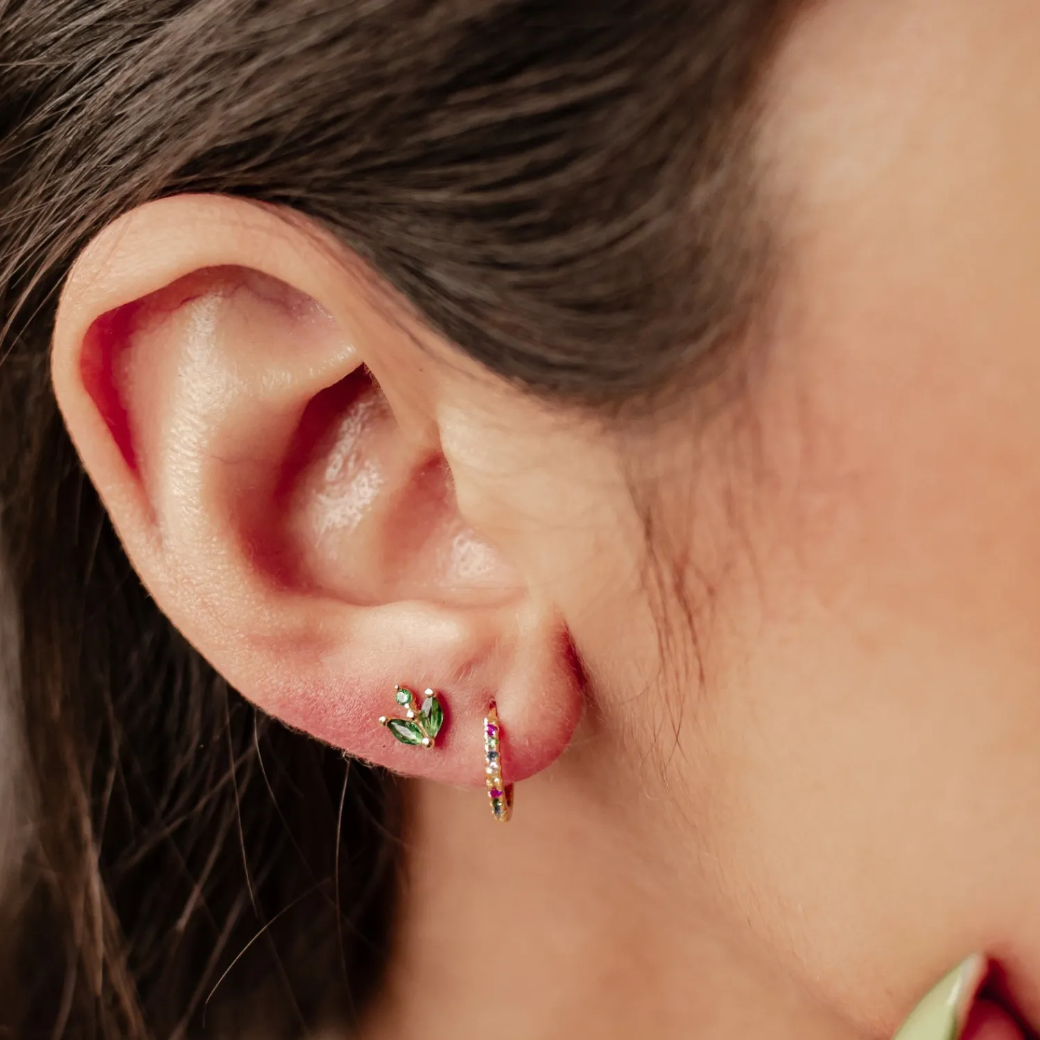 Earring Stack Sets | Hey Happiness Regenbogen Ohrringe Set aus Sterlingsilber