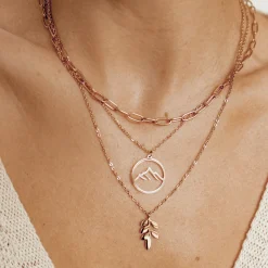 Filigrane Ketten | Hey Happiness Rosegold Kette Blatt Anhänger Rose Gold