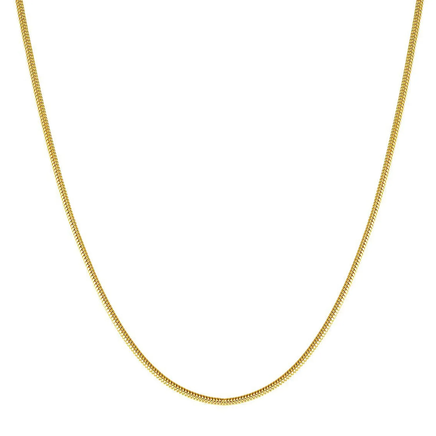 Filigrane Ketten | Hey Happiness Runde Schlangenkette Gold