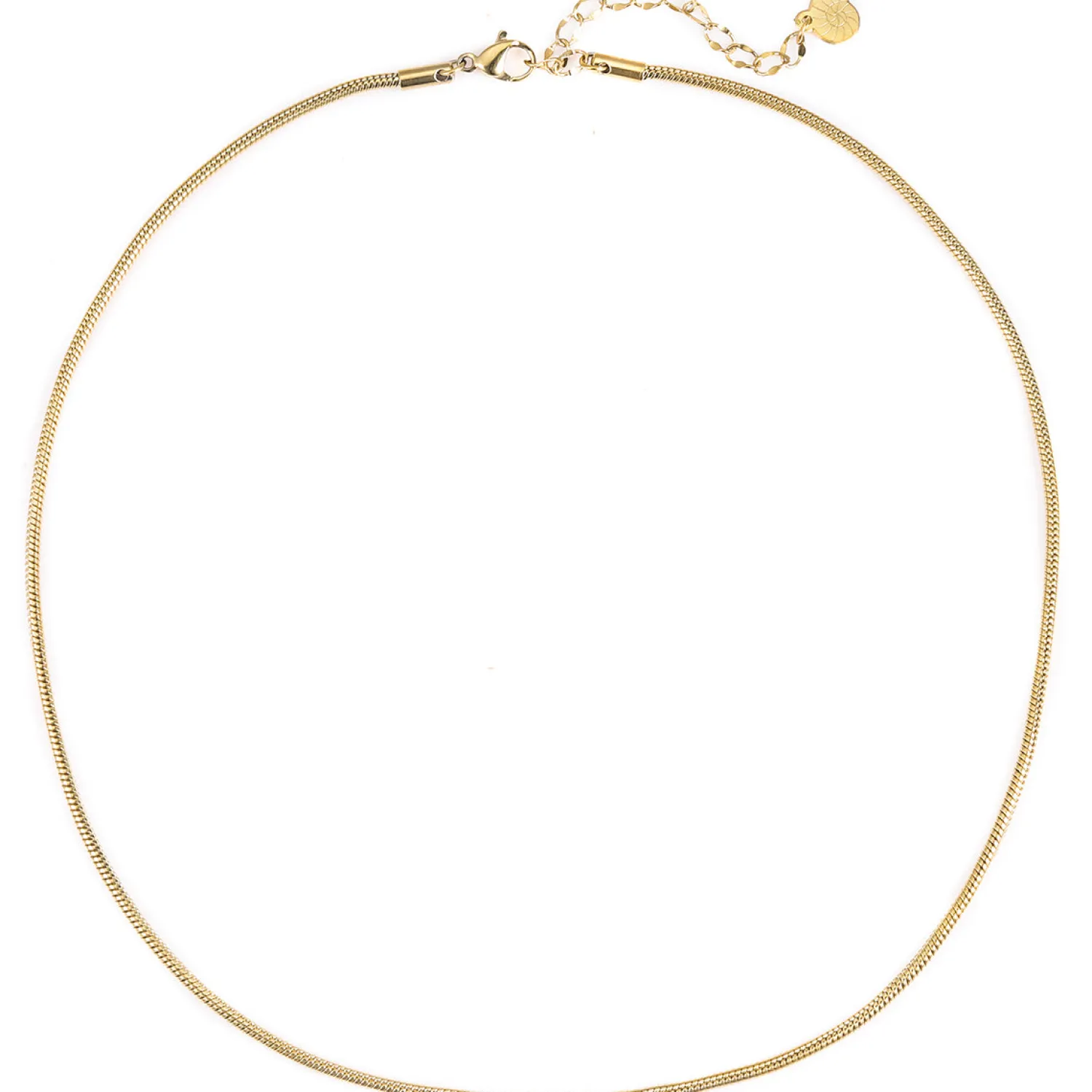 Filigrane Ketten | Hey Happiness Runde Schlangenkette Gold