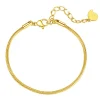Ketten Armbänder | Hey Happiness Rundes Schlangenarmband Gold