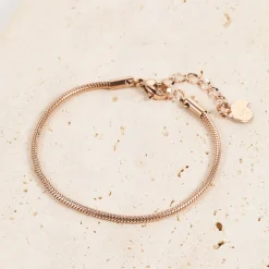 Ketten Armbänder | Hey Happiness Rundes Schlangenarmband Roségold Rose Gold