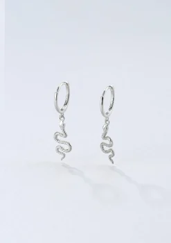 Huggie Ohrringe | Hey Happiness Schlange Huggies Ohrringe aus Sterlingsilber Silver