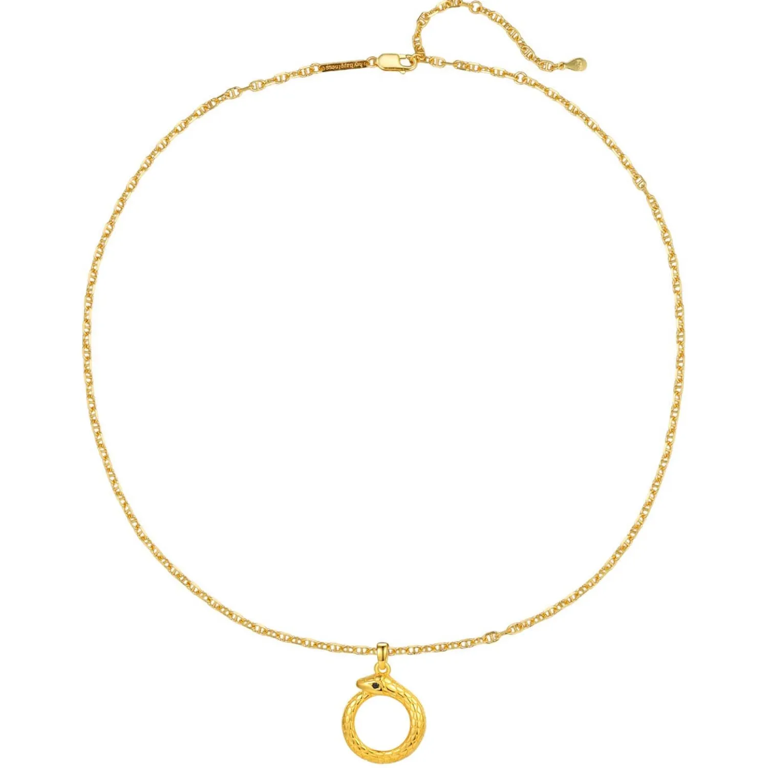 Anhänger | Filigrane Ketten | Hey Happiness Schlangen Ouroboros Anhänger Halskette für Erneuerung aus Sterlingsilber