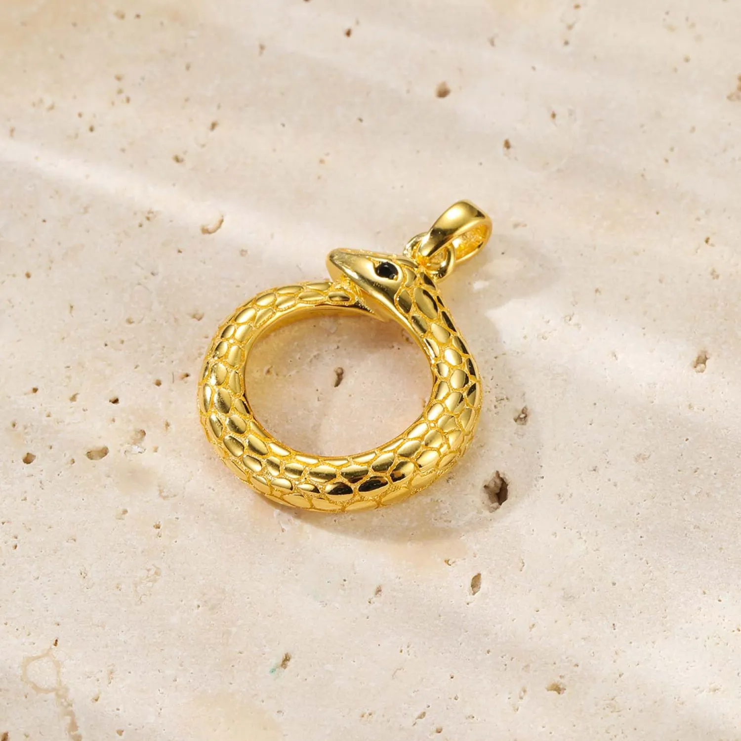Anhänger | Filigrane Ketten | Hey Happiness Schlangen Ouroboros Anhänger Halskette für Erneuerung aus Sterlingsilber