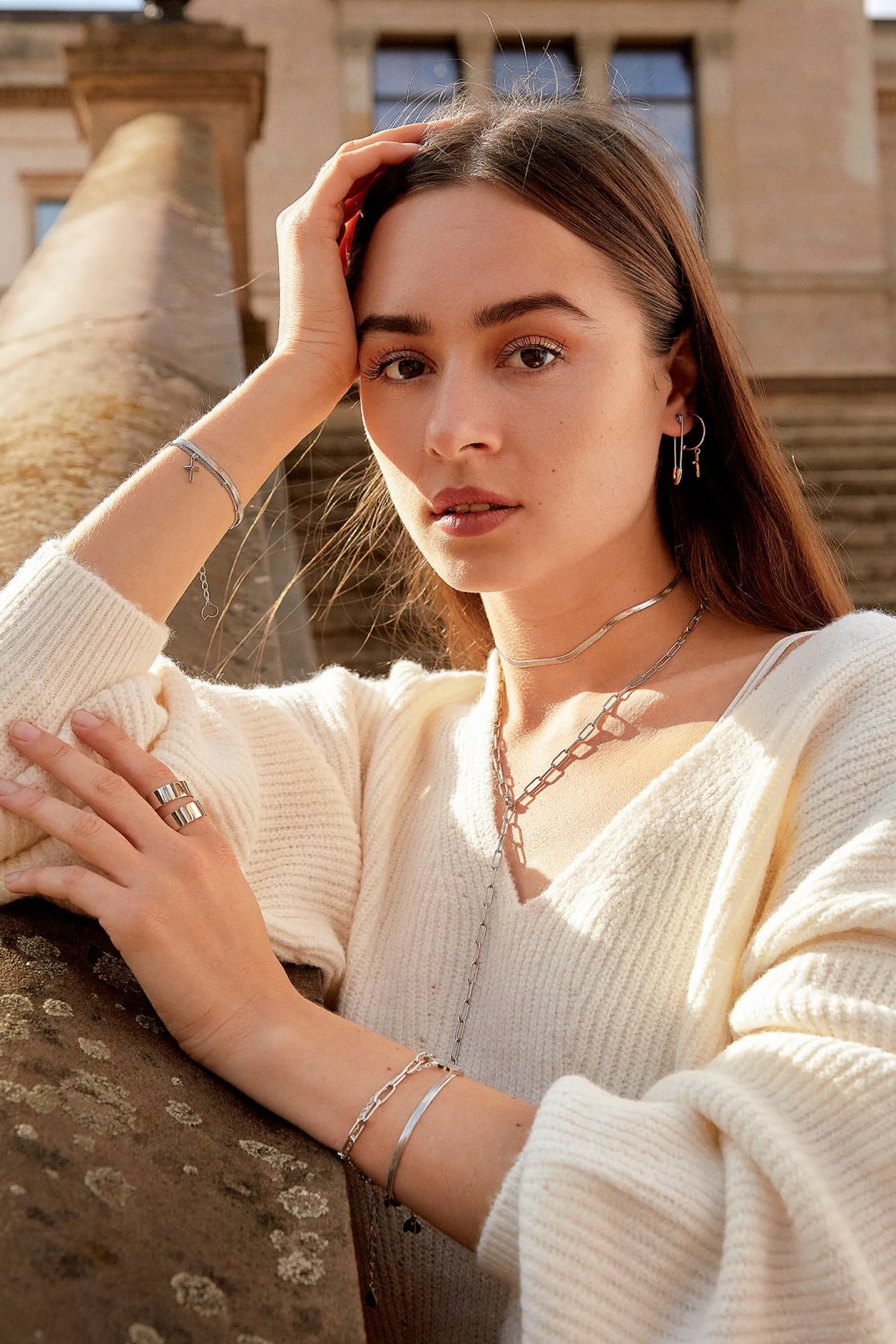 Ketten Armbänder | Hey Happiness Schlangenarmband Silberfarbe Silver