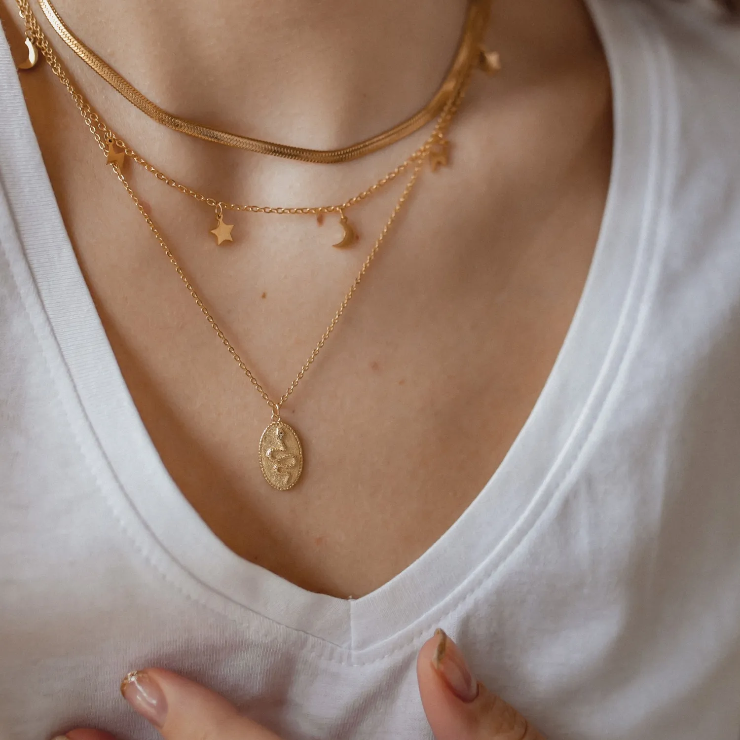 Choker Ketten | Filigrane Ketten | Hey Happiness Schlichte Choker Kette in Gold