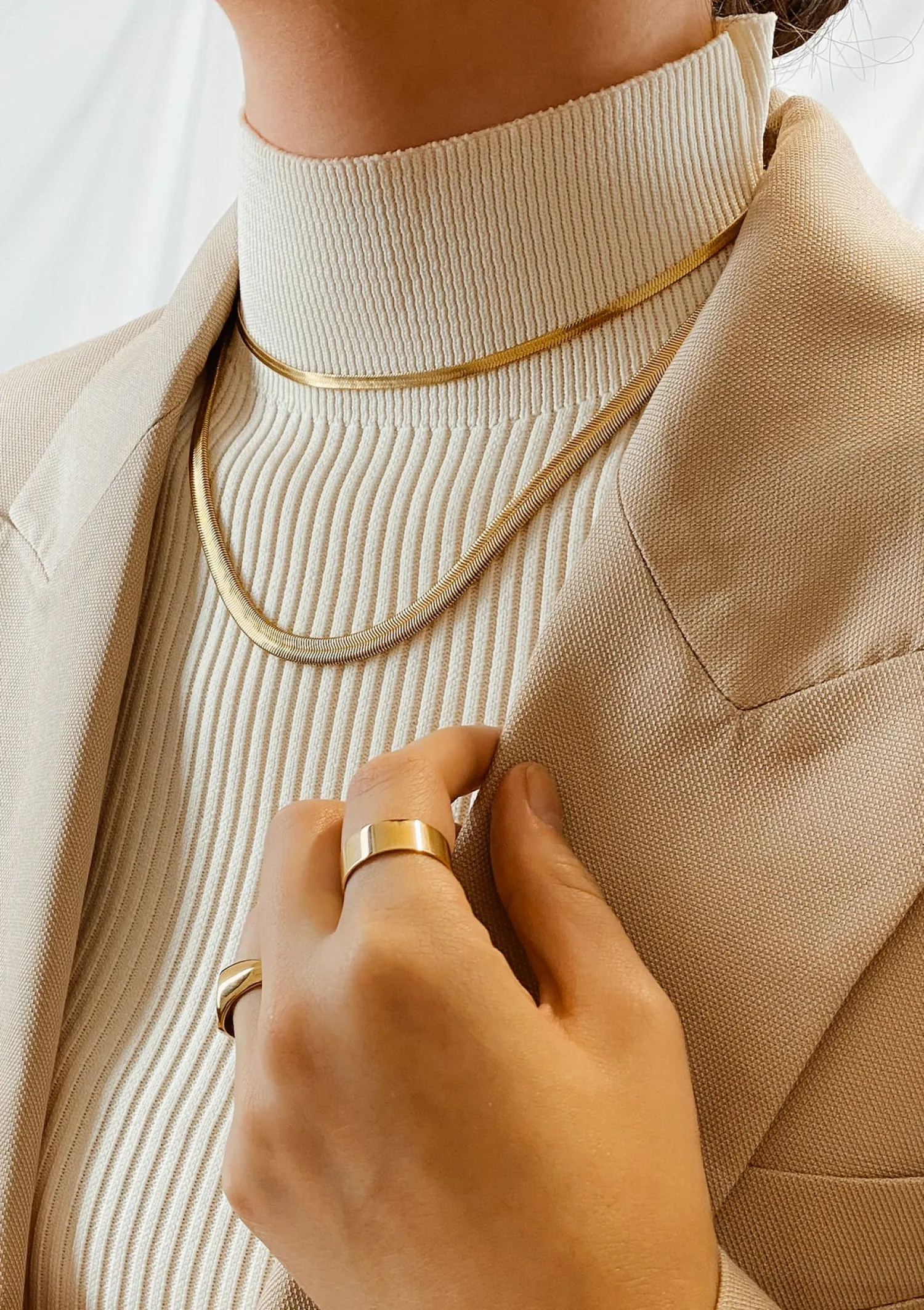 Choker Ketten | Filigrane Ketten | Hey Happiness Schlichte Choker Kette in Gold