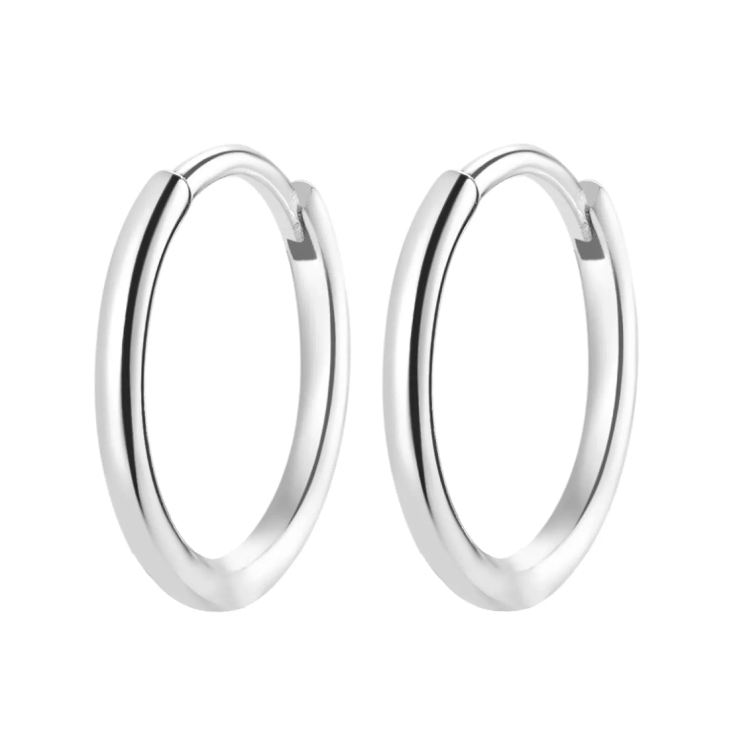 Creolen | Hey Happiness Schlichte Creolen Sterlingsilber in Gold