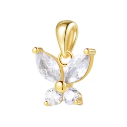 Anhänger | Filigrane Ketten | Hey Happiness Schmetterling Anhänger für Erfolg und Siegeswille in farbe Gold
