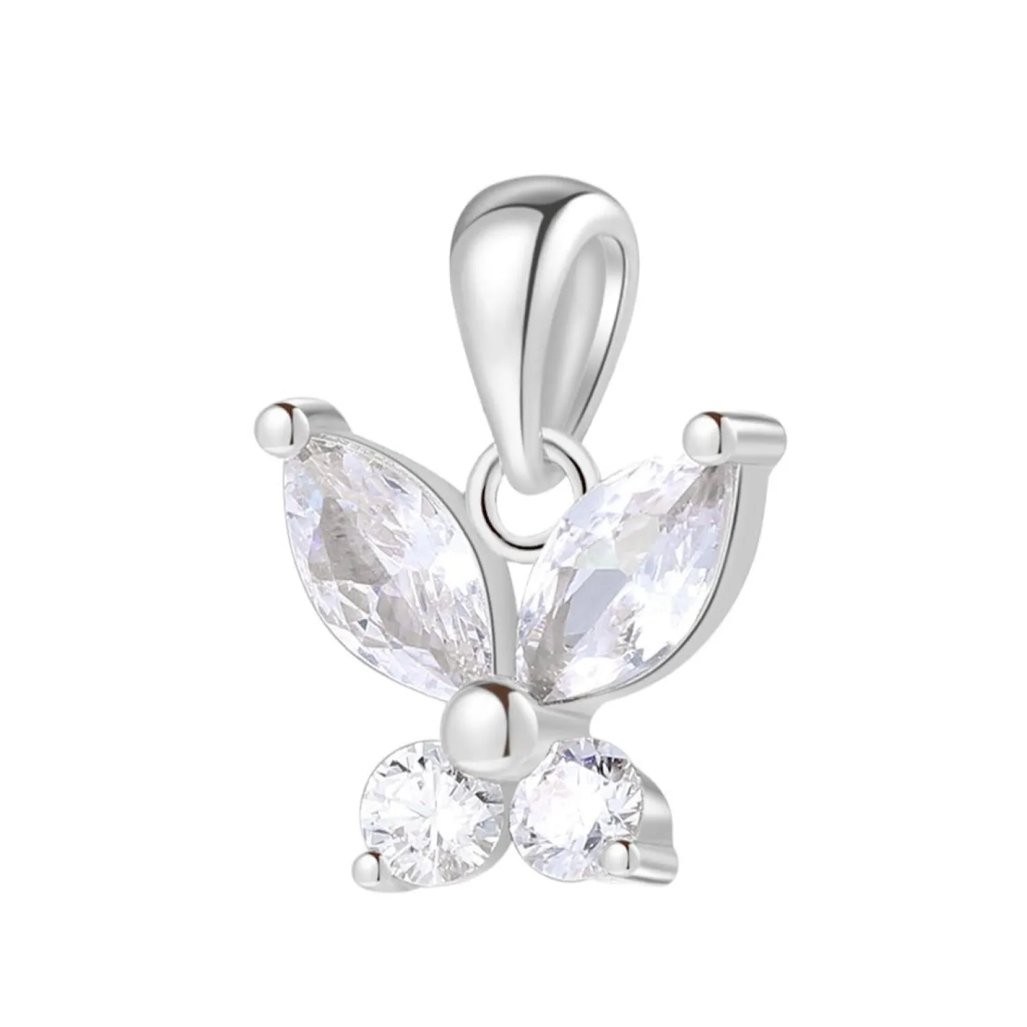 Anhänger | Filigrane Ketten | Hey Happiness Schmetterling Anhänger für Erfolg und Siegeswille in Silberfarbe Silver