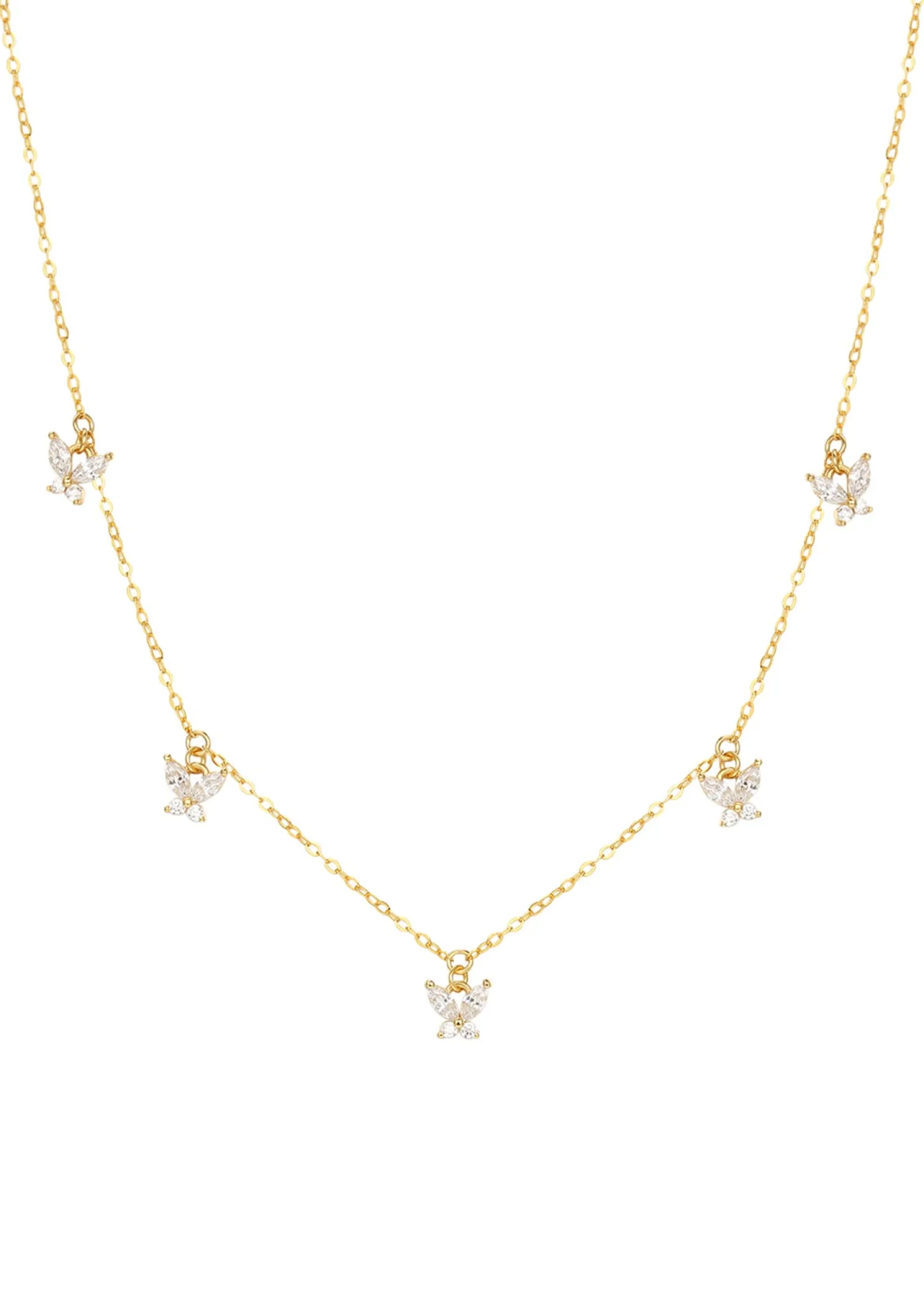 Necklace Sets | Hey Happiness Schmetterling Ketten Sterlingsilber in Gold