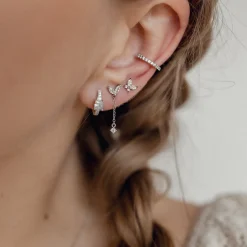 Ohrstecker | Hey Happiness Schmetterling Ohrstecker mit Schmucksteinen Sterlingsilber Silver