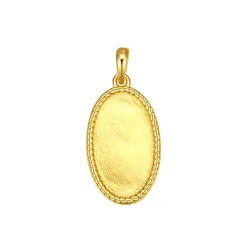 Anhänger | Filigrane Ketten | Hey Happiness Seilkette mit Oval Anhänger Sterlingsilber