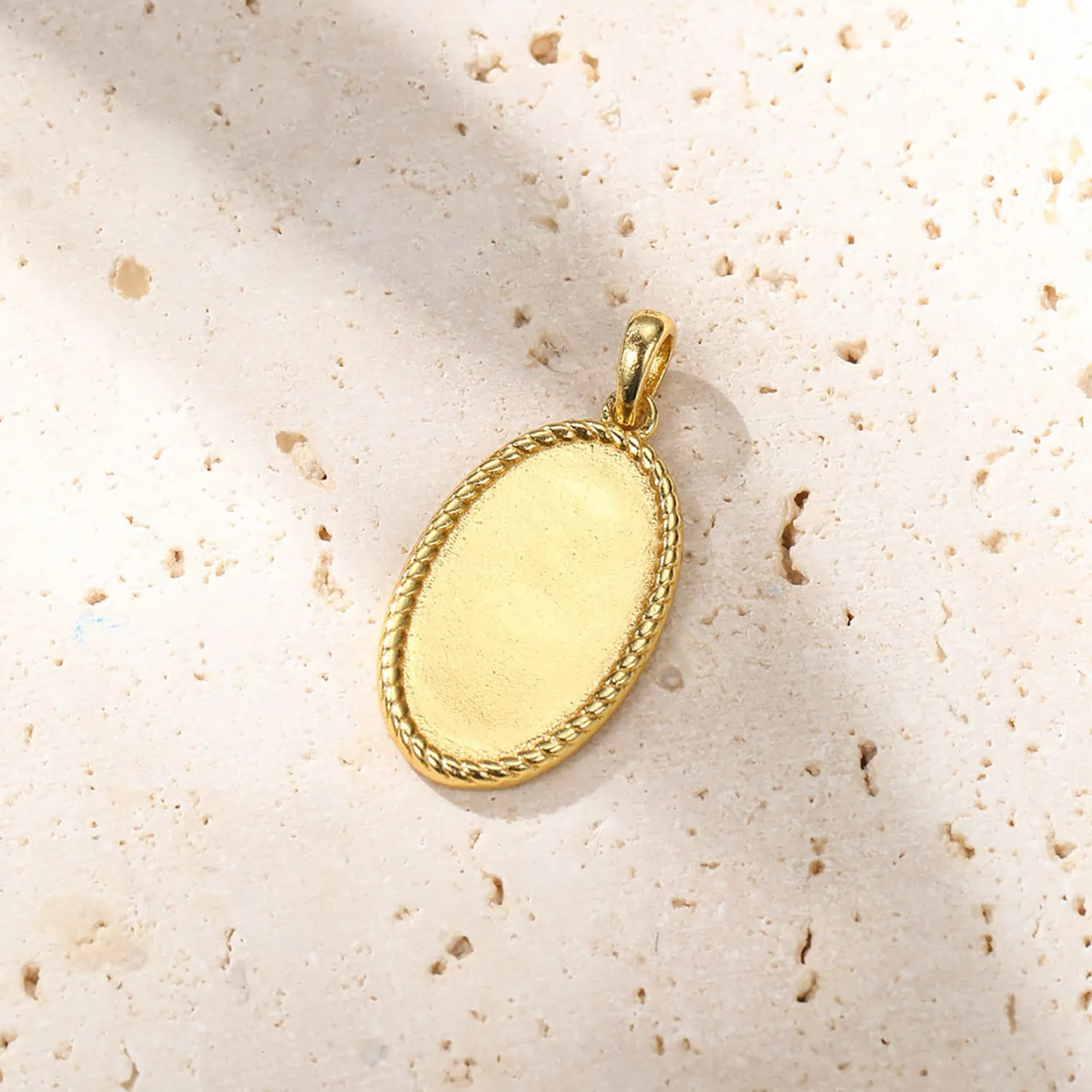 Anhänger | Filigrane Ketten | Hey Happiness Seilkette mit Oval Anhänger Sterlingsilber